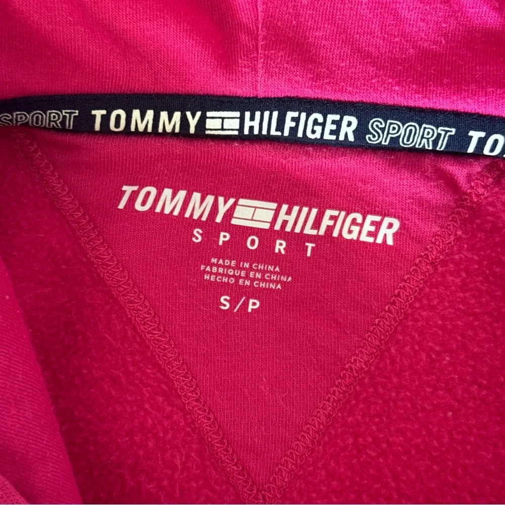 Tommy Hilfiger Sport Pink Logo Hoodie Sweatshirt Women’s Small